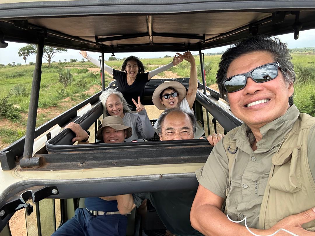 Guests on a Rwanda gorilla safari